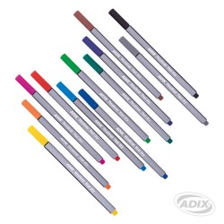 FINELINER 12 COLORES ADIX