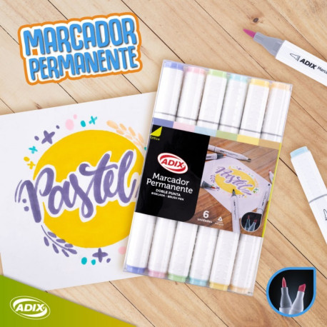 SET MARCADORES DOBLE PUNTA ADIX