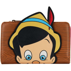 BILLETERA DISNEY PINOCCHIO PEEKING FLAP WALLET