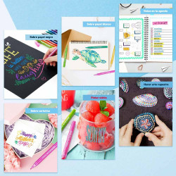 OHUHU 12 MARCADORES GLITTER METÁLICOS