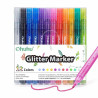 OHUHU 12 MARCADORES GLITTER METÁLICOS